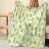 Plush Flannel Blanket, Apple Theme - Soft Cozy Warm, Machine Washable, Ideal for Home Decor, Office Napping, Christmas & Halloween
