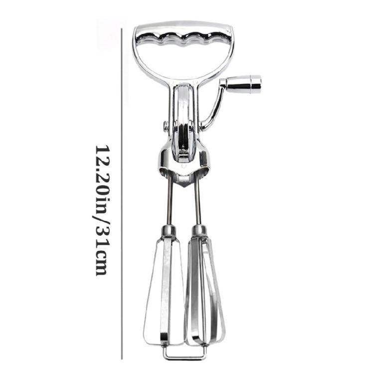 Manual Eggs Beater Double Rotary Eggs Whisk Eggbeater Convenient Cooking Tool