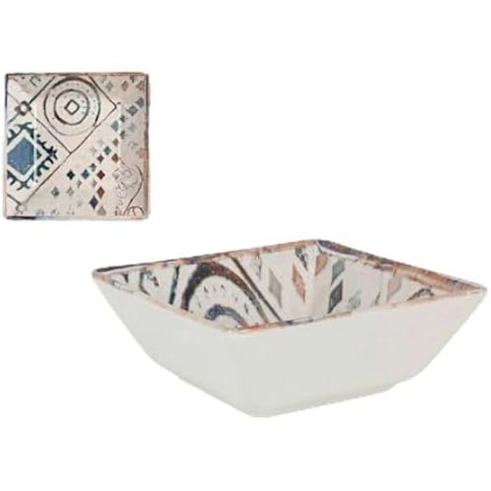 Dubuo - LA MEDITERRÁNEA - Graikija - Porcelianas - Daugiaspalvis - 13 x 13 x 5 cm