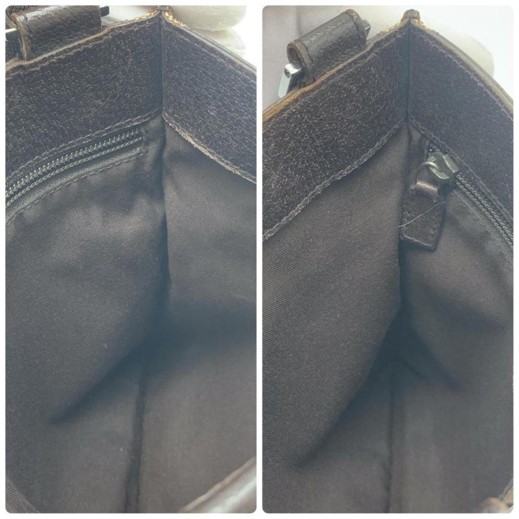 Gucci GG Canvas 27639 Shoulder Bag Crossbody Sacoche Pouch Leather Brown Ladies Men Unisex Diagonal Strap