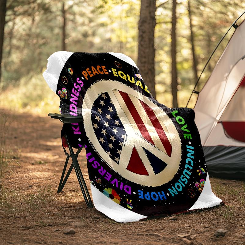 1pc American flag design blanket, al season lightweigh Poster blanket home office outdoor nap multifunc Poster blanketional blanket