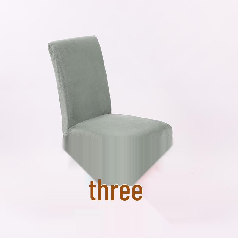 Thickened Plus Velvet Pure Color Chair Cover for Home, Banquet, and Hotel