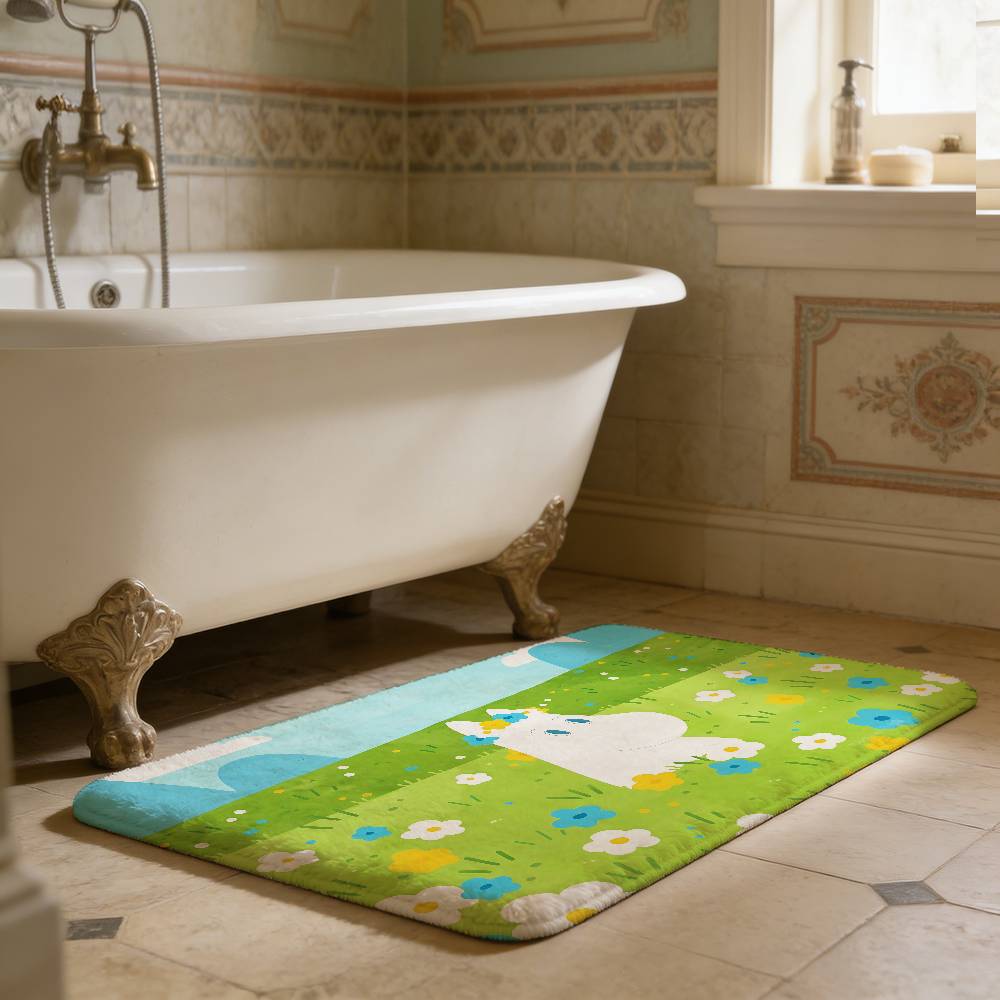 Retro Cute M-Moomins Cartoon Character Kitchen Mat Cheaper Anti-slip Modern Living Room Balcony Printed Modern Home Decor