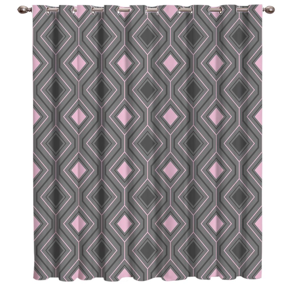 Nordic Ethnic Geometic Window Curtains Curtains for Living Room Decorative Items Living Room