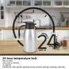 304 Edelstahl Teevakuumkanne 2L Fassungsvermögen doppelwandig isolierte Kaffeekanne auslaufsicherer Deckel Vakuum-Kaffeekanne Heißer Kaffee