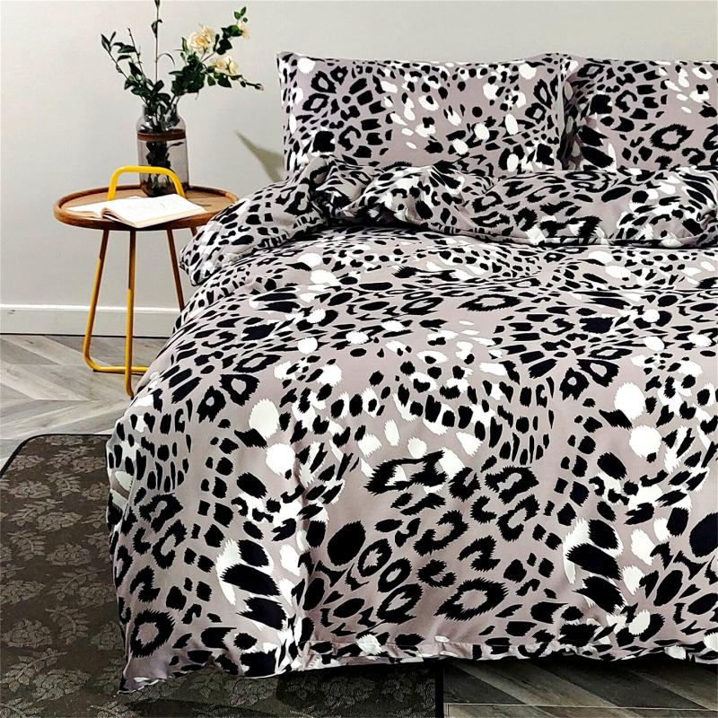 Ensemble de housse de couette réversible Zigzag Nordique Simple Jumeau Full Queen 200x200cm