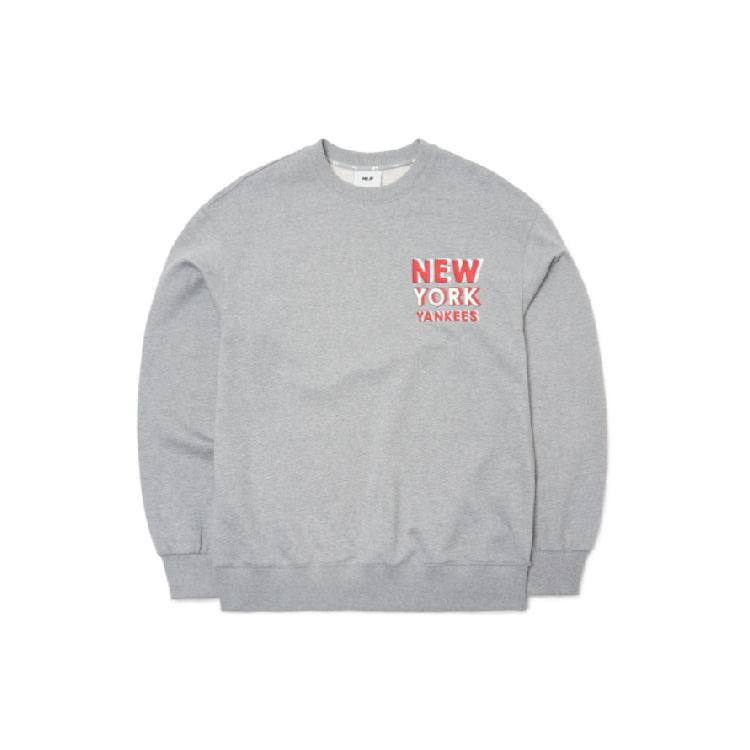 MLB Sweatshirts Unisex Gray Crew Neck Moderate Regular 3AMTB0914-50MGS XS