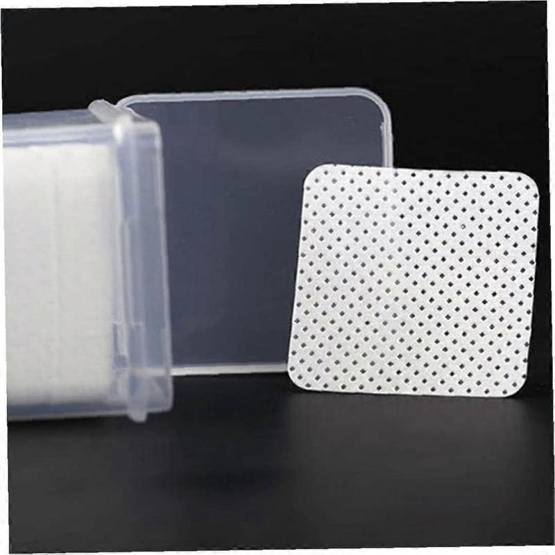 200pcs Lint Free Cotton Pads Eyelash Remover Wipe Pads Cleaner Pads for Extension Cleaning Cotton Pads