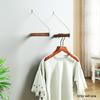 Wall Hanging Coat Rack Solid Wood Hayfork Hangers Bedroom Entrance Clothes Hooks Bamboo Home