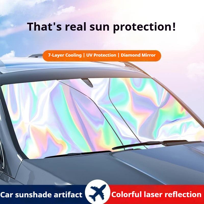 Universal Car Sunshade Windshield UV-Reflective Summer Heat Shield Car Privacy Curta Sun Shade Cooling Sun Protection Cover