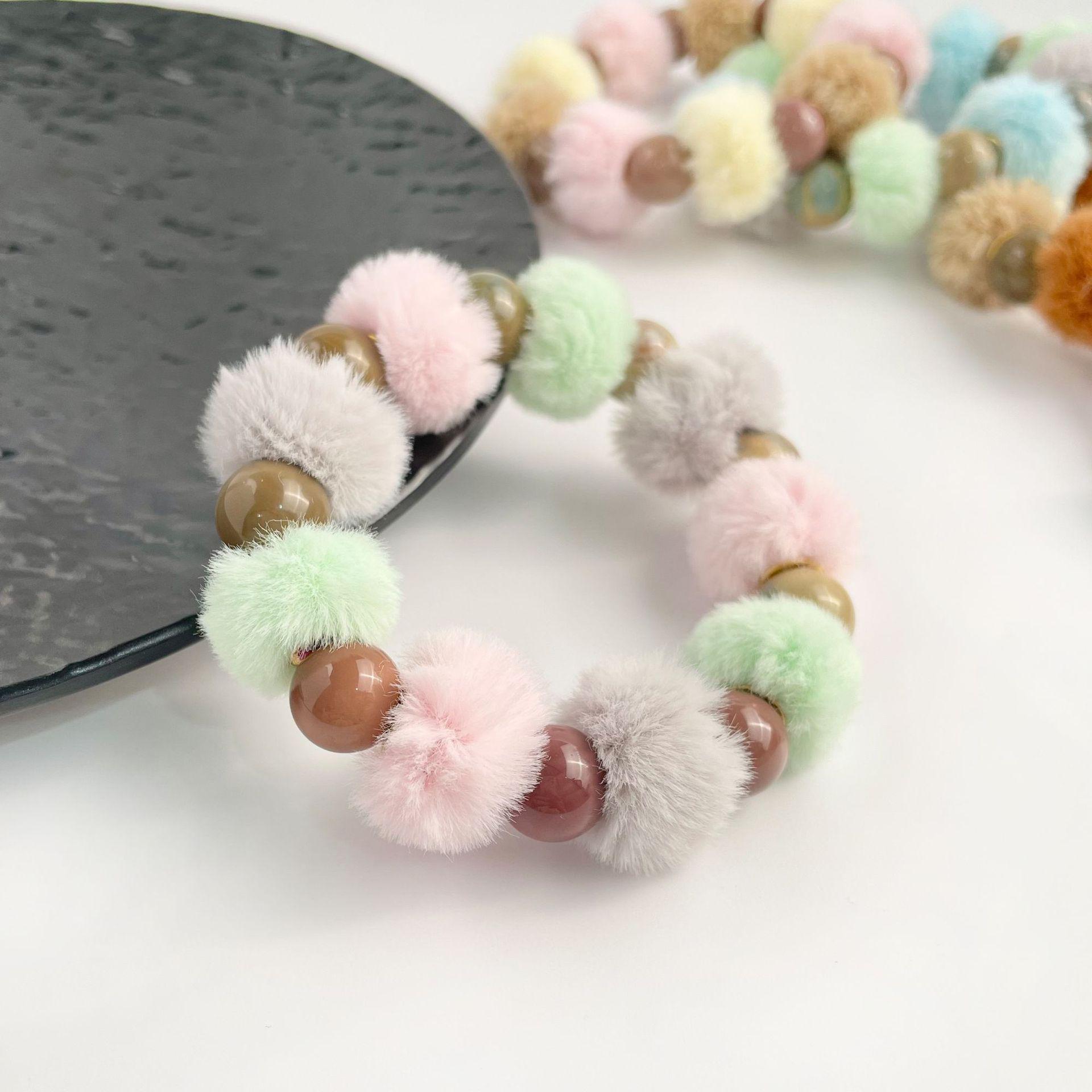 Jing Xi Ji Crystal Original Pom-pom with Alashan Winter Essential DIY Bracelet - Warm Winter Series