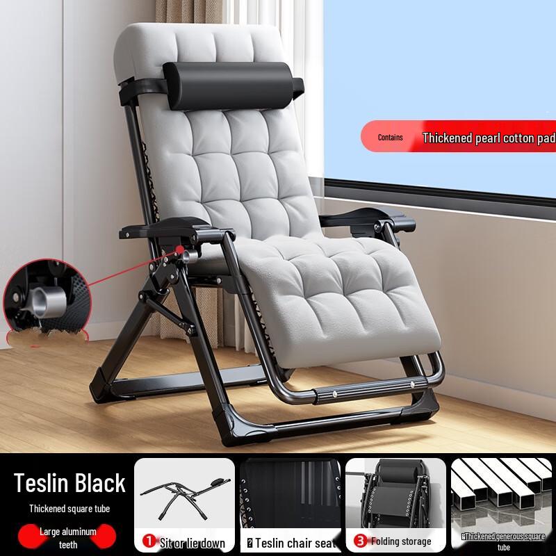 ZISIZ Folding Recliner Chair with Cup Holder