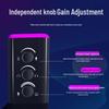 USB RGB Live Streaming Microphone with Noise Reduction and Plug-and-Play, HD Sound, Driver-Free