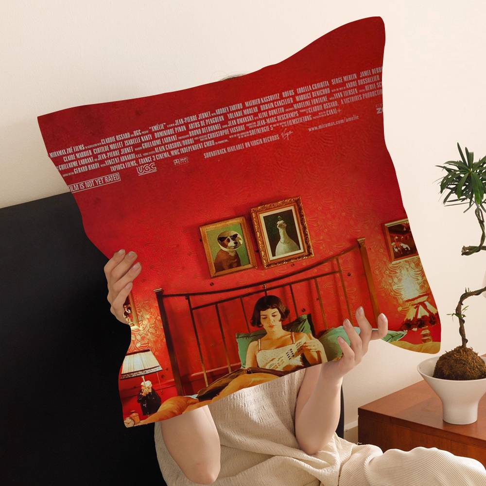 

Amelie French Romantic Literature Movie Pillow Gift Home Office Decoration Bedroom Sofa Car Cushion Cover Case 45x45 30x30 cm