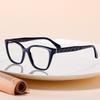 Cat Eye Myopia Glasses Women'S Retro Contrasting Color Glasses Frame Black Frame Versatile Glasses Frame