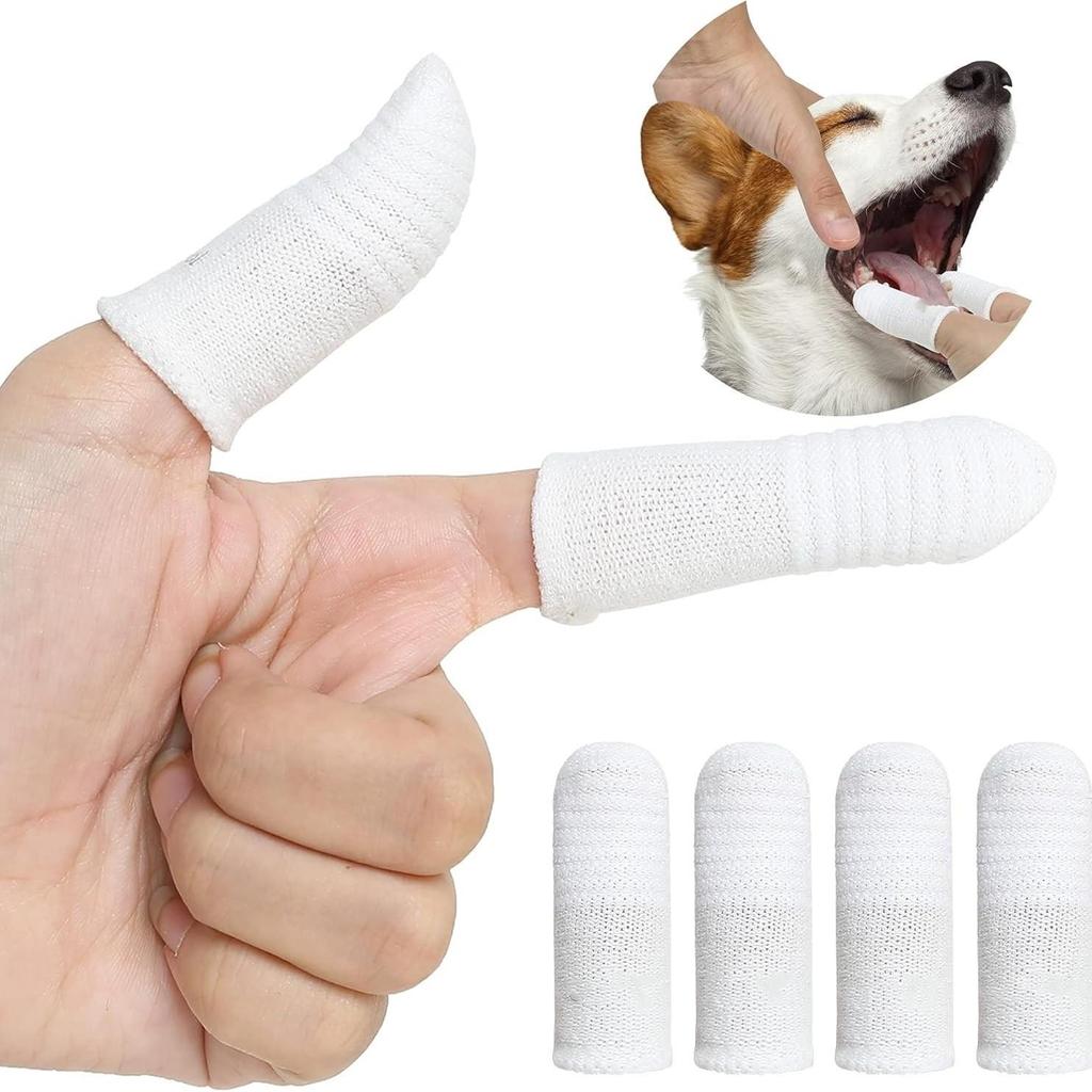 Pet Teeth Cleaning Finger Cots - Cat & Dog Dental Care