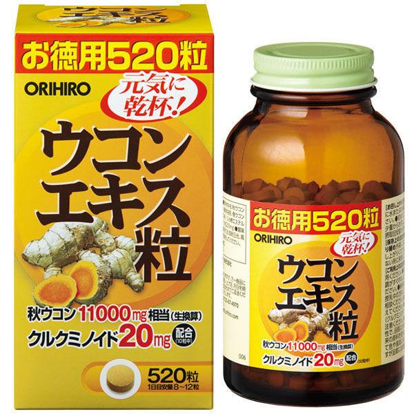 Orihiro Supplement  Turmeric Extract 520 Tablets
