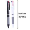 10Pcs/set 3 in 1 Red/Black/Blue Ink Color 0.7mm Student Ballpoint Pens Ball Point Stationery School Supplies Office Accessories