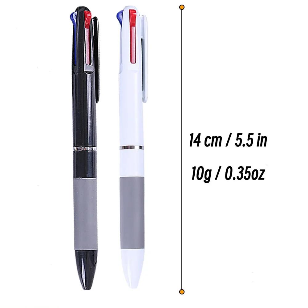 10Pcs/set 3 in 1 Red/Black/Blue Ink Color 0.7mm Student Ballpoint Pens Ball Point Stationery School Supplies Office Accessories