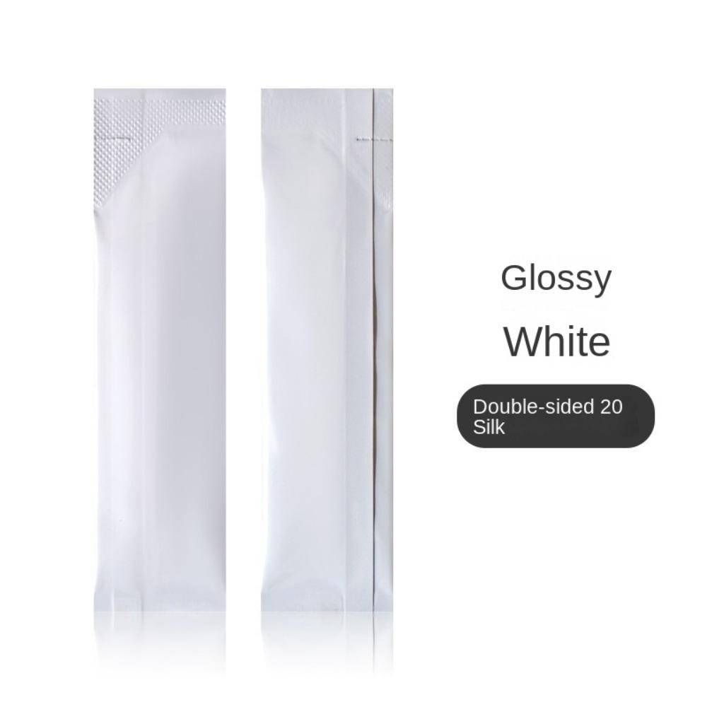 100pcs Rectangular Open Top Aluminum Foil Bag Disposable Long Strip Tea Bag Liquid Powder Subpackage Coffee Milk Cocoa