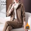 AIXUANMI Women's Velvet-Lined Winter Sportswear Set