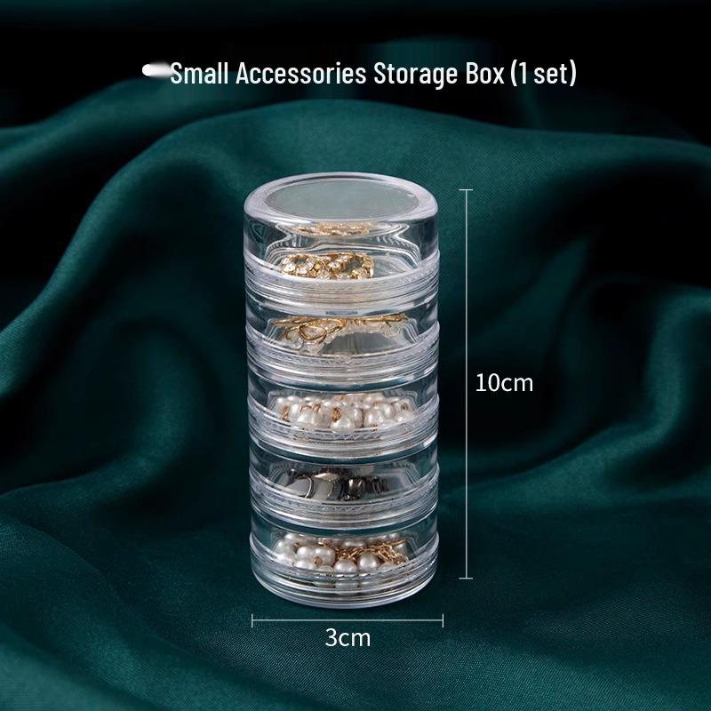 Mini Portable Jewelry and Cosmetic Organizer Box for Accessories
