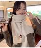 Puppy Knit Scarf: Stylish & Warm Woolen Neck Warmer for Female Students (Autumn/Winter 2025)