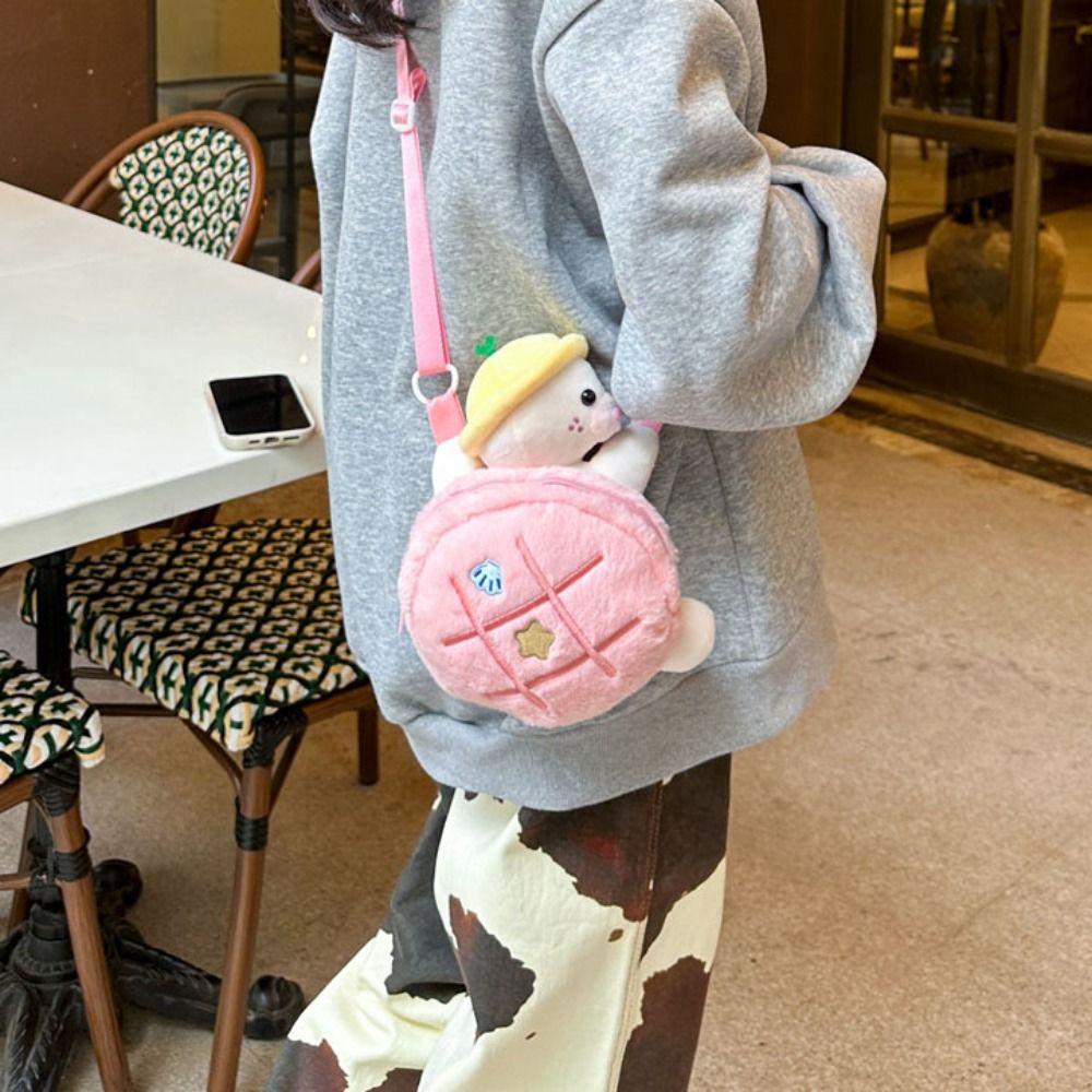 Phone Bag Turtle Doll Shoulder Bag Animals Cartoon Plush Schoolbag Turtle Plush Backpack  Lady