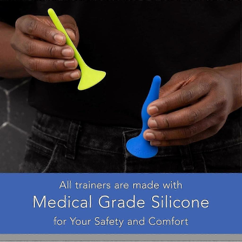 Rectal Dilator Training Set For Men And Women - Pelvic Floor Therapy Tools - Medical Grade Silicone, 4 Pack, Sizes 1-4 Black