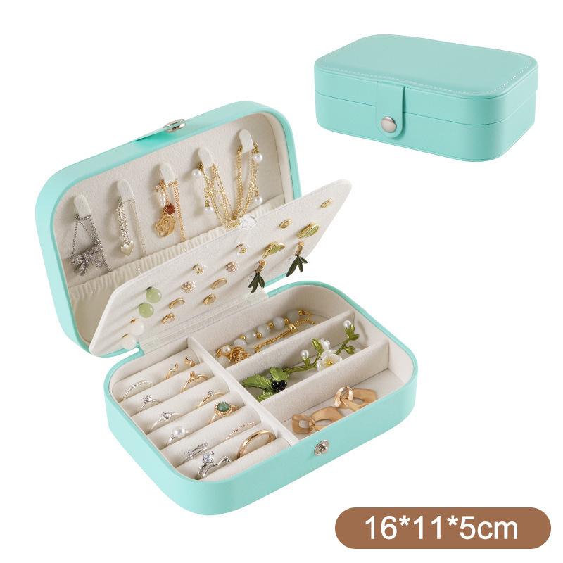 Exquisite Portable Jewelry Storage Box for Earrings, Rings & Necklaces