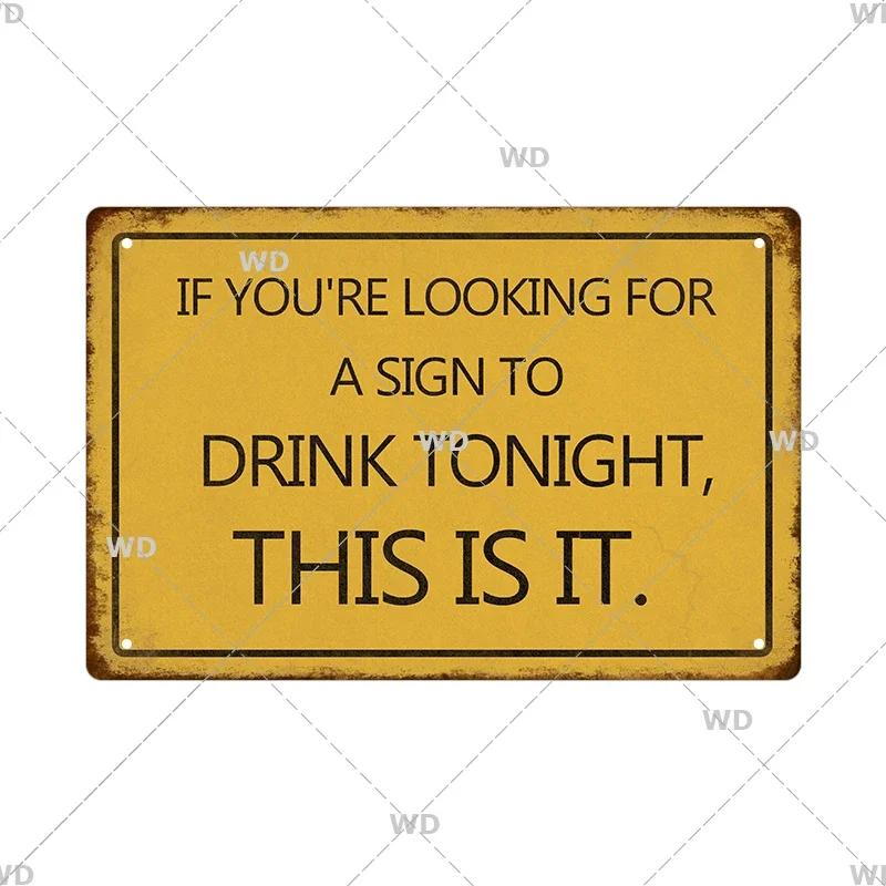 Funny Old  Wise Young  Stupid Metal Tin Sign  Retro Humor Wall Decor for Home  Bar
