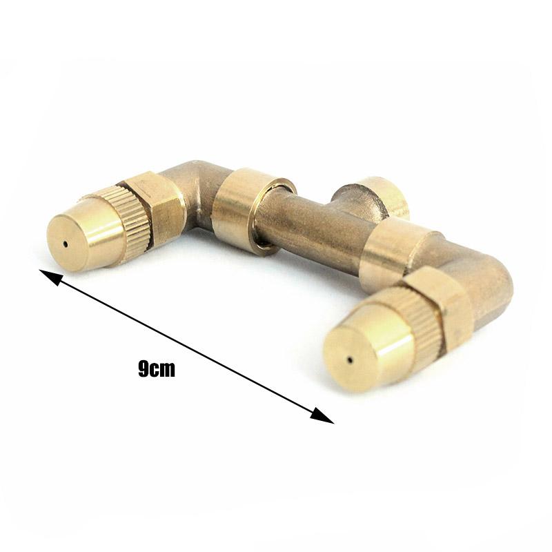 1/4'' Copper Nozzle Free Combination Water-Saving Pesticides Sprayer 3/4/5 Heads Adjustable Sprinkler High Pressure Atomization