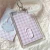 1Style School Card Access Card Holder Acrylic Transparent Protective Sleeve Id Card Bus Meal Worker Id Card Holder