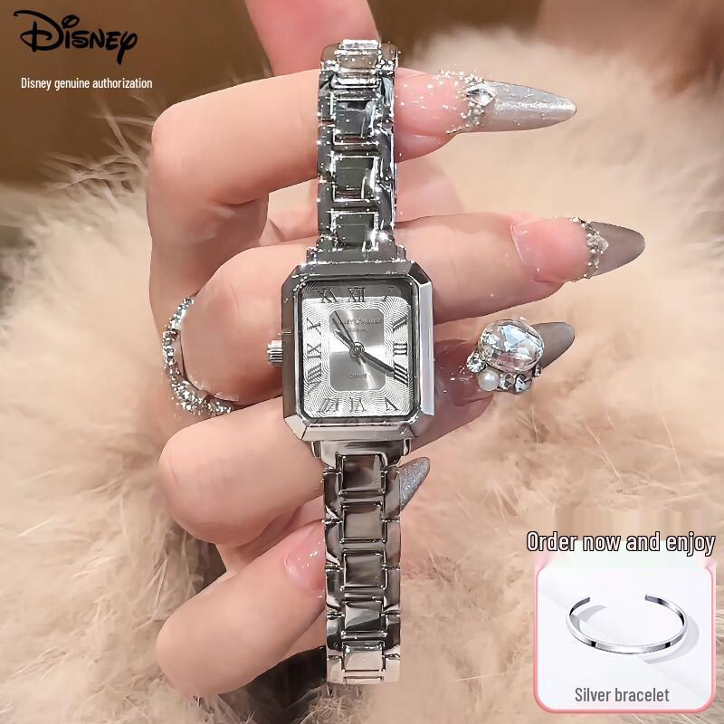 Женские квадратные кварцевые часы Disney