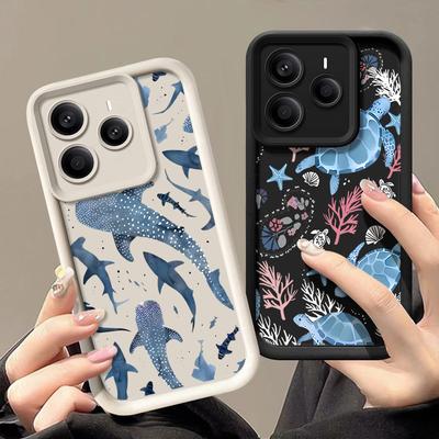 Coque Tortue Marine Corail Baleine Pour Xiaomi Redmi Note 14 Pro 4G 5G Funda Redmi Note 13 Pro+ 5G 12 11 Silicone Souple Anti-choc
