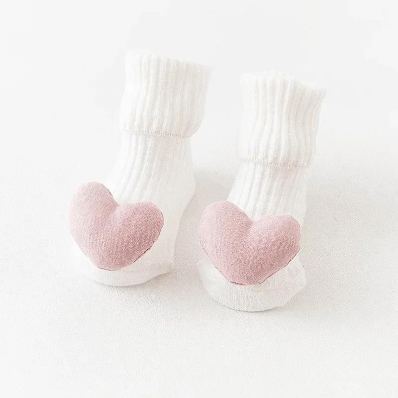 New Summer Thin Cute Cartoon Baby 3D Doll Socks Cotton Rubber Anti-slip Floor Socks for Newborn Infant Toddler Socks