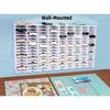 Sturdy Plastic 18/36/51/60 Slot Stamp Pad Rack Craft Stationery Holder with Mounting Hardware Easy Access Daily Use