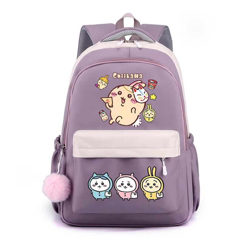 Jiyika wow cute expression bag schoolbag junior high school student backpack men and women lightweight new backpack