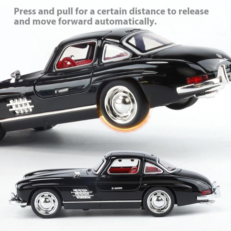 1:32 Mercedes Benz 300SL Classic Sports Racing Car Diecast Model Car Alloy Outdoor Collections Ornaments Decorations Hobbies Boy