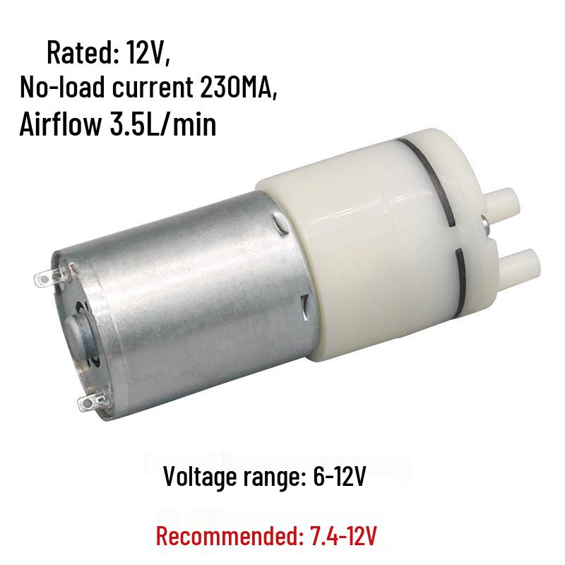

3.7V-12V Micro Vacuum Pump: Compact Automatic Suction and Inflation Pump 370
