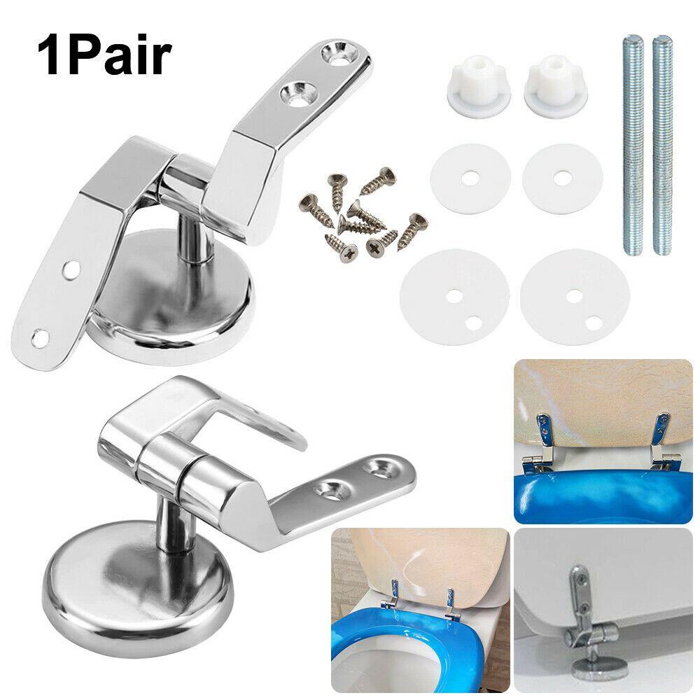 Quality Repair Tool Chrome Toilet Seat Hinges Toilet Linker Toilet Lid Hinge Replacement Mountings