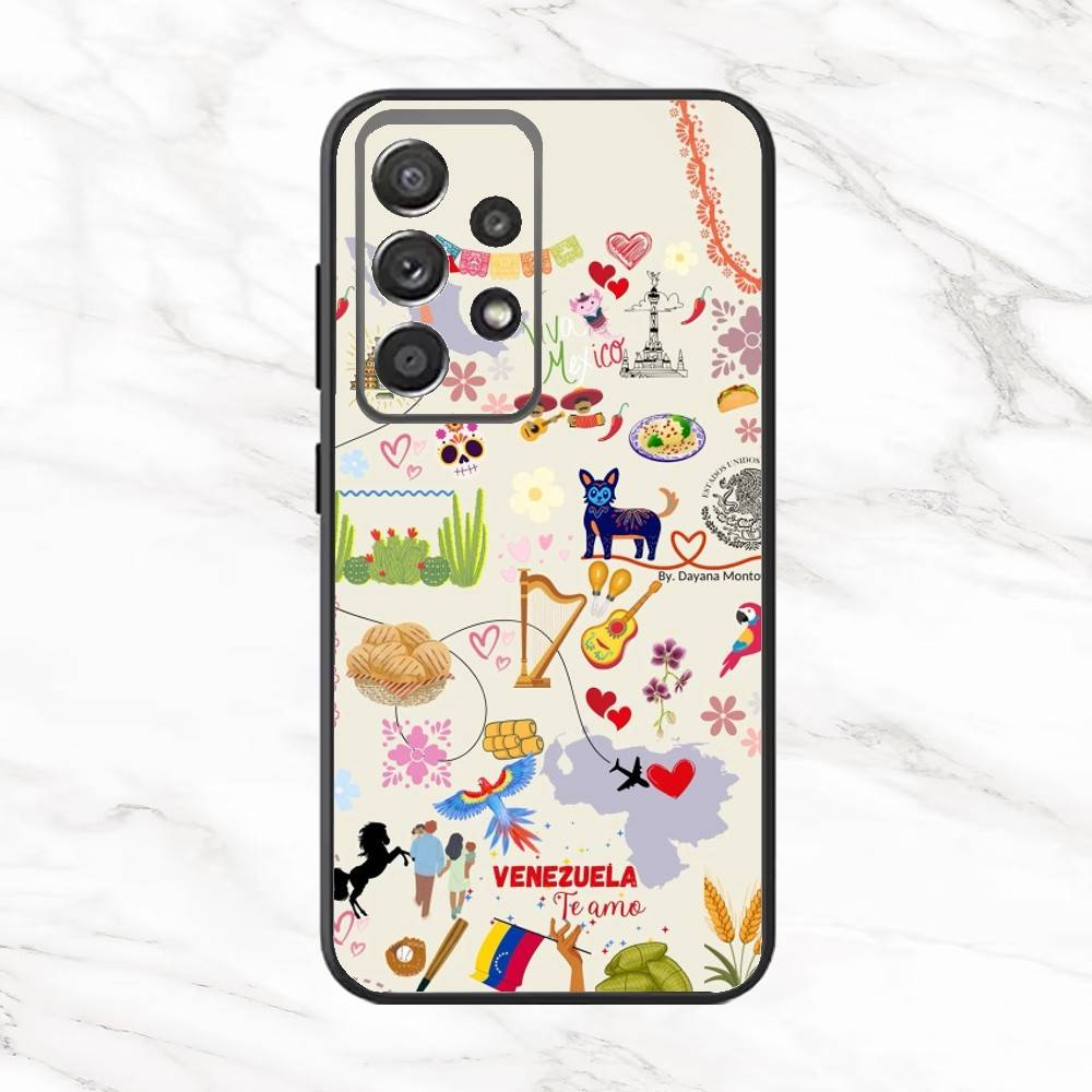 

Venezuela E-Esthetic Art Print Phone Case For Samsung S25,S24,S21,S22,S23,S30,Ultra,S20,Plus,Fe,Note,10,9,5G Black Cover Samsung S25ULTRA