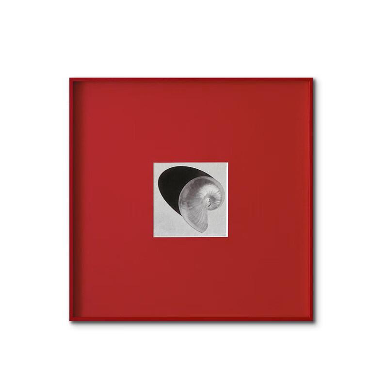 Time Spiral Red Modern Decorative Painting