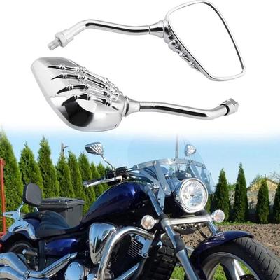 Retrofitting Rearview Mirrors A Unique Pair Of Skull Rearview Mirrors And Mirrors Manual Mirrors Reversing Motorcycle Rearv I4D9