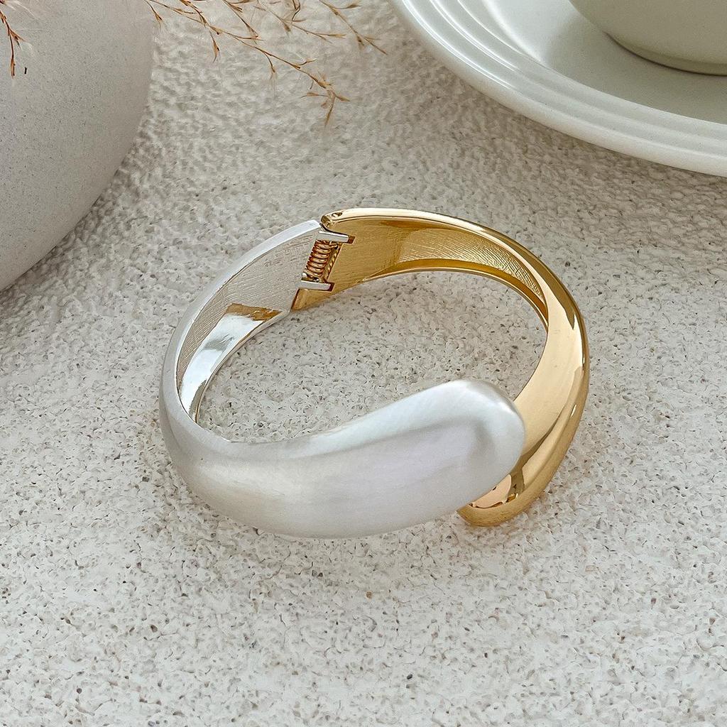 European-American Style Irregular Water Drop Metal Bracelet Set