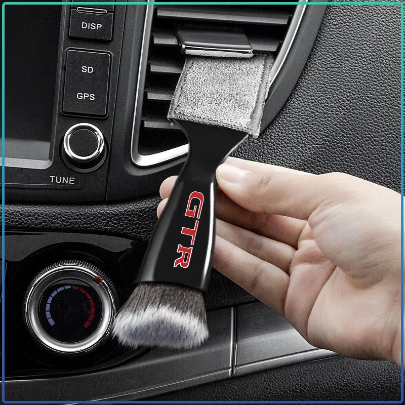 Car Cleaning Detailing Brush Air Conditioner Vent Cleaning Brush Auto Accessories For Nissan GTR Teana Skyline Kawasaki R32 R34
