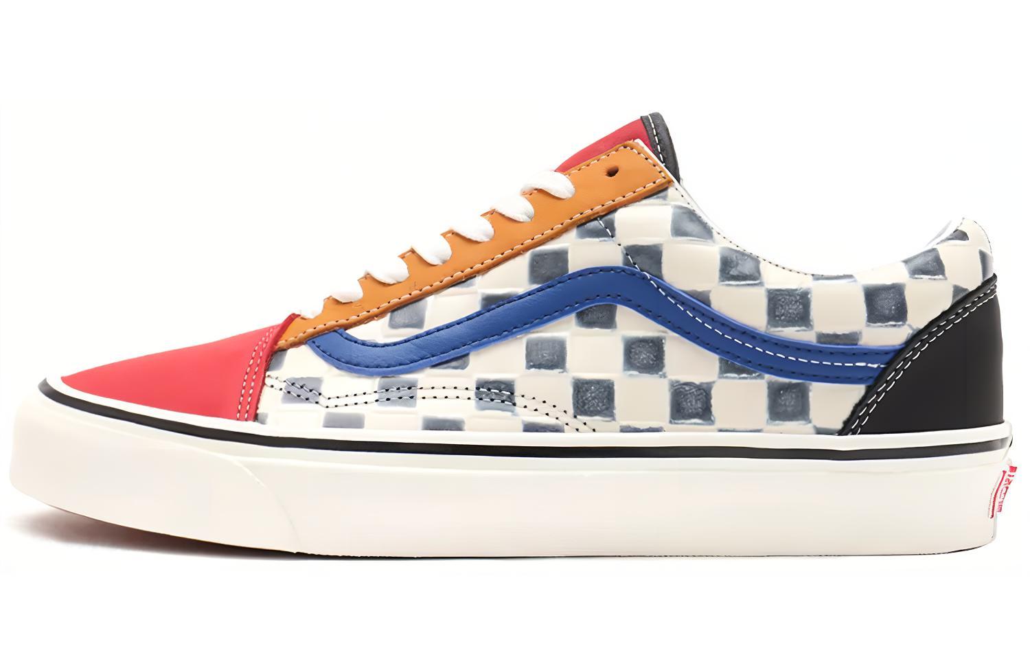 Кеды Vans Unisex Old Skool 36 Dx Низкие Фиолетовый/Красный/Белый VN0A54F39XM 35