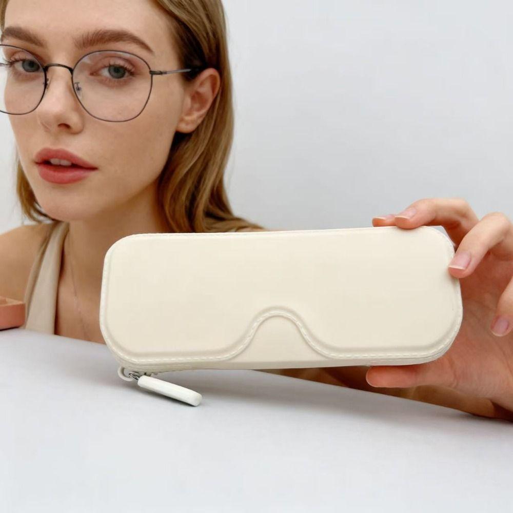 Large -capacity Eyeglasses Case Dustproof Sunglasses Cover Silicone Glasses Storage Bag  Outdoor