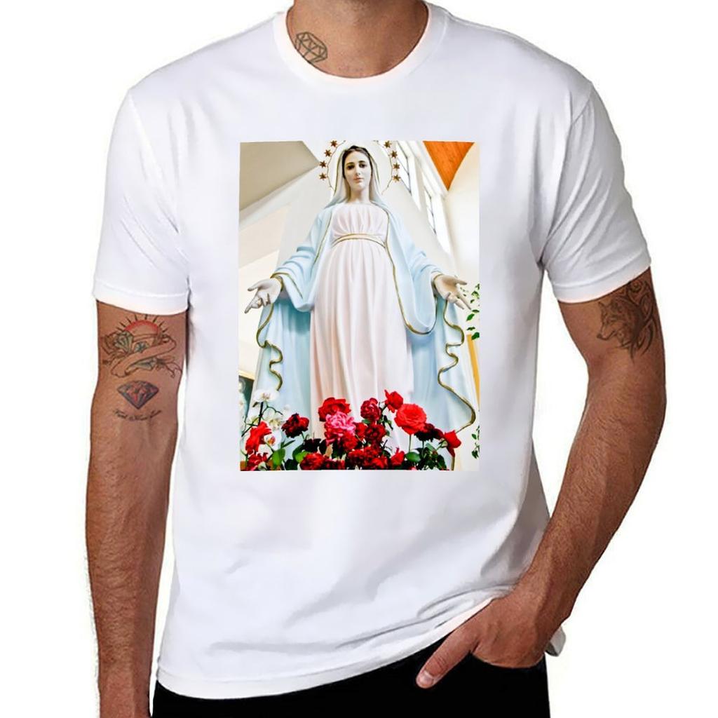Mary Von Medjugorje T-Shirt Retro Grafikdruck T-Shirt