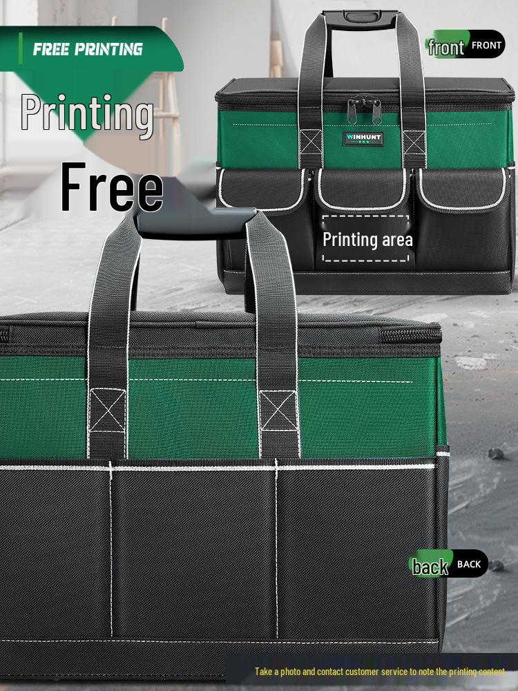 Everwiner Durable Canvas Tool Bag for Woodworking and Car Repairs